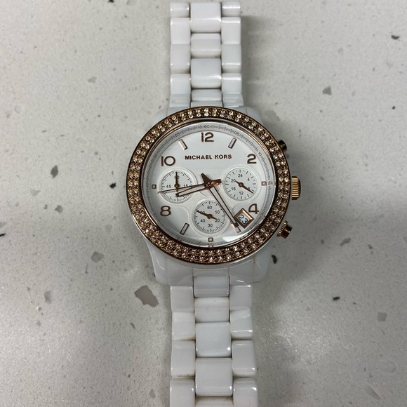SOLD Michael Kors Ceramic Watch - Picture 2 of 6